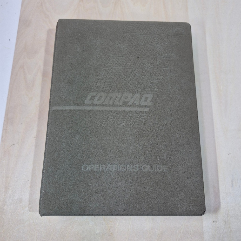 Vintage Compaq Plus Operations Guide Manual Binder AST SuperPak User Manual Set